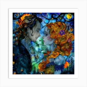 Two lovers Art Print