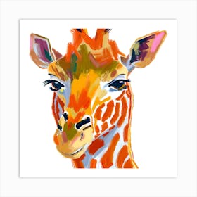 Reticulated Giraffe 04 Art Print