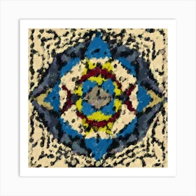 Abstract Harmony in Orbit Mandala Art Print