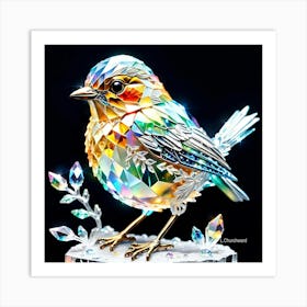 Bird crystal Art Print