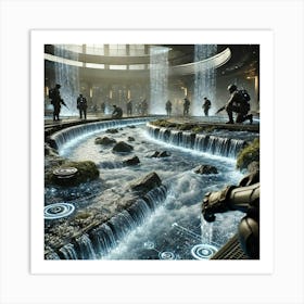 Cascade Sovereignty Training Complex Features Art Print