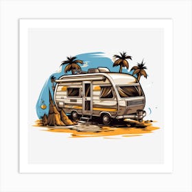 Rv Camper Art Print