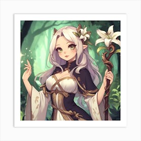 Elf Girl Art Print