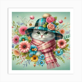 Cat In A Hat 4 Art Print