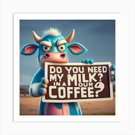 My Milk In Your Coffee Art Print