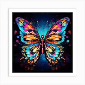 Maraclemente Patterned Butterfly Neon Colors 43 Full Page No Ne 7783a1f5 Fffb 47fa 9a97 159dae27f18f Art Print