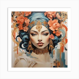 'Indian Woman' Art Print