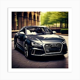Audi Car Automobile Vehicle Automotive German Brand Logo Iconic Luxury Performance Innova Art Print