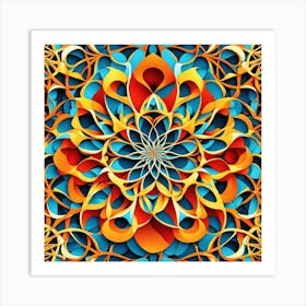 Abstract Mandala 25 Art Print