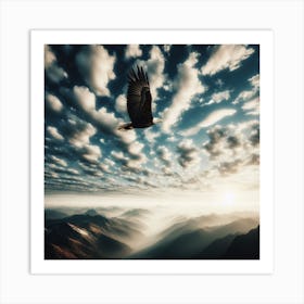 Eagle Soaring Art Print