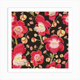 Floral Maximalist Pink Art Print