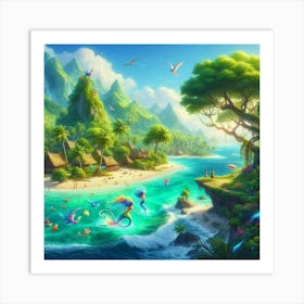 Tropical Island Art Print