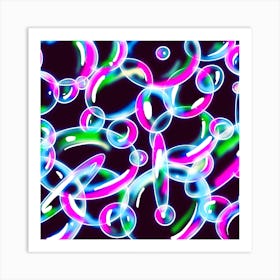 Bubbles Background Art Print