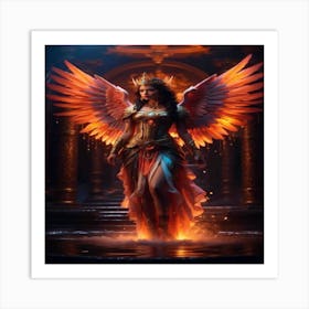 Angel Of Fire Art Print