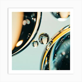 Water Droplets Art Print