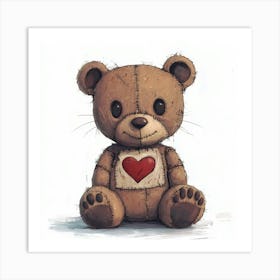 Teddy Bear With Heart 5 Poster