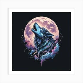 Howling Wolf Art Print