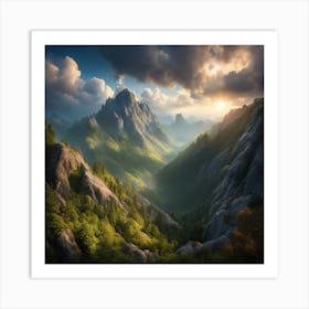 Mountain Landscape Art Print