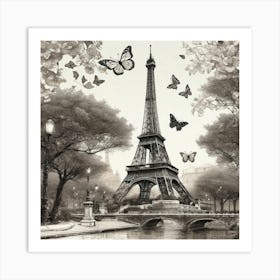 Paris Eiffel Tower 106 Art Print