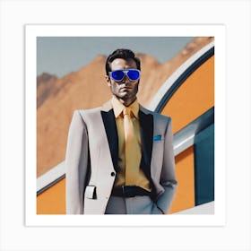 Man In Sunglasses 2 Art Print