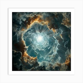 Ray Of Light Through The Clouds Art Print