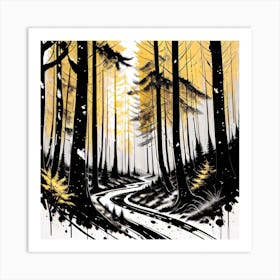 Forest Path 47 Art Print