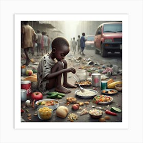 Hunger Child Wall Art Print Art Print