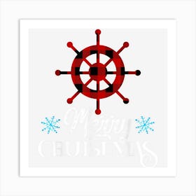 Merry Cruise Mas Ship Family Christmas Art Print