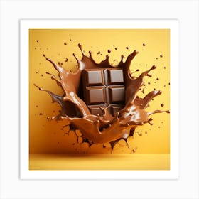 Splash chocolate 1 Art Print