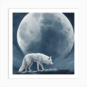 White Wolf 1 Art Print