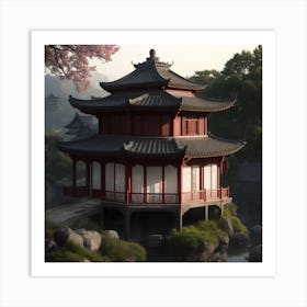 Chinese Pagoda Art Print