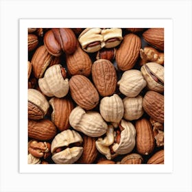 Nuts And Hazelnuts 2 Art Print