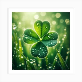 A four-leaf clover 2 Art Print