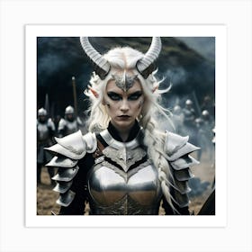 Dragon Woman Warrior Art Print