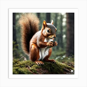 Red Squirrel 6 Art Print