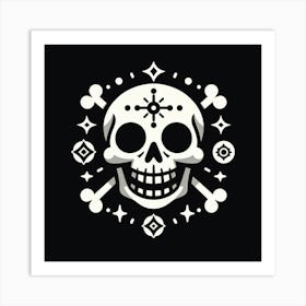 Skull And Crossbones 1 Art Print