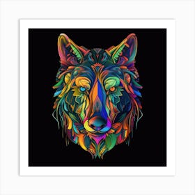 Wolf Head 6 Art Print