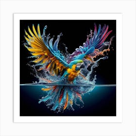 Colorful Parrot Art Print