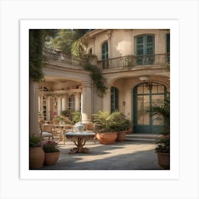 Victorian Courtyard Art Print