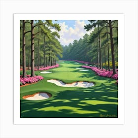 Augusta National Golf Club Georgia Augusta Poster Gift Art Print Art Print