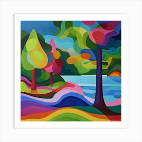 Abstract Park Collection Stanley Park Vancouver Canada 2 Art Print