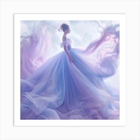 Dreamy Wedding Dress Art Print