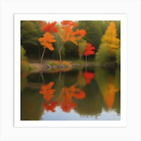 River Reflections Art Print