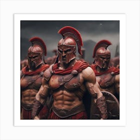 Spartan warriors 4 Art Print