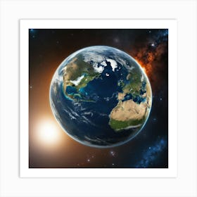 Earth From Space 5 Art Print