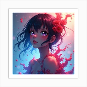 Anime Girl 2 Art Print