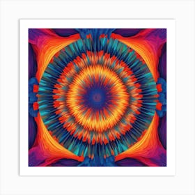 Psychedelic Mandala 3 Art Print