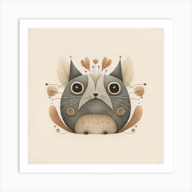 Gnome Cat Art Print