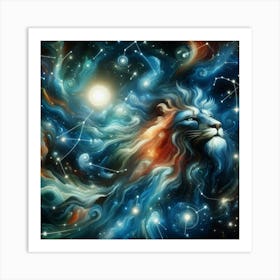 Lion In The Sky Art Print