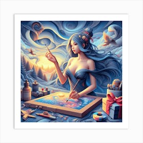 The Goddess Artist Art Print